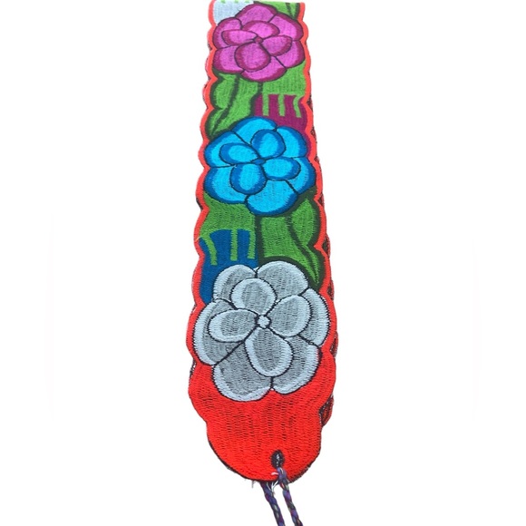 Mexican Embroidered Floral Belts Adjustable - Picture 5 of 15